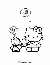 Kitty Hello Coloring Pages Colorear Food Fond Friends Para Hellokids Color Her Online Easter Colouring Plantillas Doll Personajes Print Sobre sketch template
