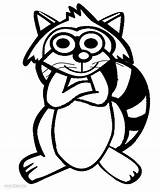 Raccoon Coloring Pages Kids Drawing Clipart Printable Cartoon Cliparts Cool2bkids Getdrawings Simple Library Popular sketch template