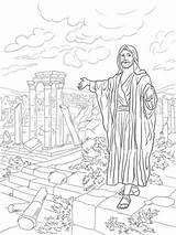 Haggai Prophet Rebuilding Pleads Supercoloring sketch template