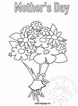 Flowers Bouquet Coloring Mother Mothers Pages Flower Printable Cards Kids Colouring Coloringpage Eu Adults Reddit Email Twitter Printables Choose Board sketch template