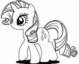 Coloring Rarity Pony Little Popular Kids Coloringhome sketch template