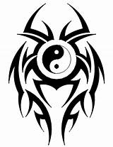 Tribal Yang Yin Tattoos Tattoo Designs Symbol Dragon Ying Cliparts Clipart Drawings Coloring Clip Pages Imagenes Men Yinyang Line Cool sketch template