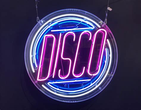 disco neon diameter  kemp london bespoke neon signs prop hire large format printing