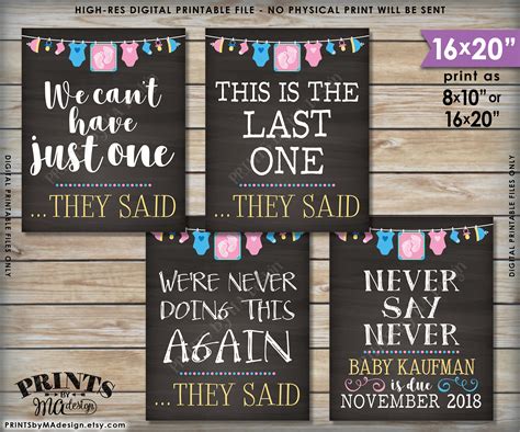 baby pregnancy announcement signs          baby