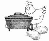 Dutch Oven Clipart Cliparts Library Cartoon sketch template