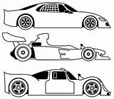 Coloring Race Car Pages Outline Template Printable Drawing Cars Sheets Three Different Sports Own Pdf Templates Print Kids Drawings Cool sketch template