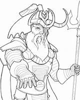 Odin Coloring 05kb sketch template