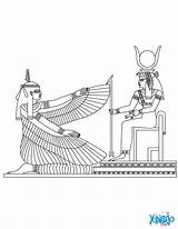 Isis Maat Coloring Egipcios Hellokids Dioses Egipto Tutankhamon Jedessine Deities Bambini Zeichnungen Goddesses Egipcio Escueladeblanca Disegni Meglio Egypte Circles Coloriages sketch template