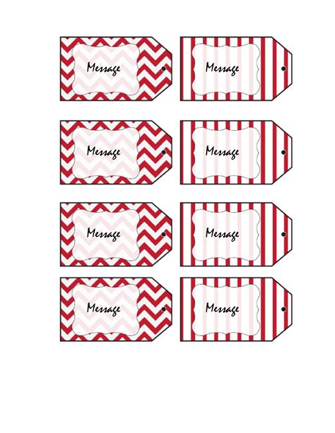 editable printable gift tags