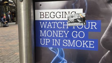 nottingham anti begging posters banned by advertising authority bbc news