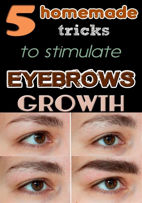 how to stimulate eyebrows growth with this simple tricks
