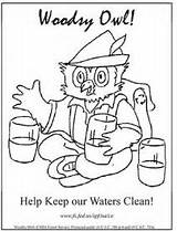 Coloring Pages Climate Change Color Forest Outdoors Service Clean Getdrawings Watershed Waters Woodsy Owl Getcolorings Printable sketch template