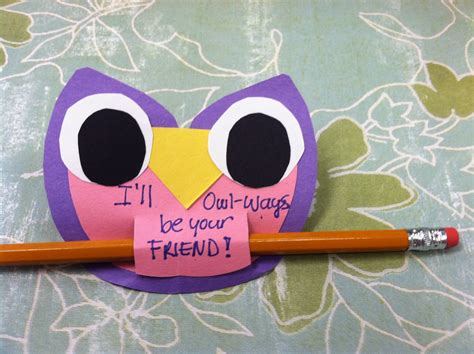 ill owl ways   friend friendship theme craft friendship