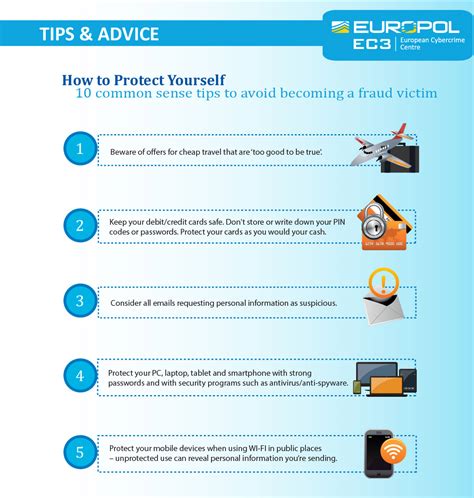 10 common sense tips to avoid becoming a fraud victim europol