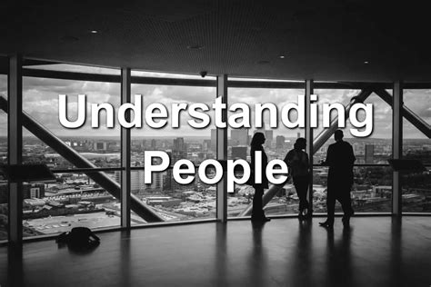 understanding people
