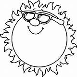 Sun Coloring Cartoon Pages Getcolorings Color sketch template
