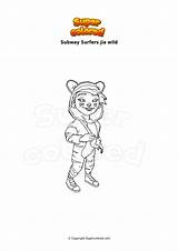 Subway Jia Surfers Supercolored sketch template