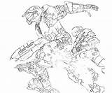 Halo Coloring Pages Elite Getcolorings Color sketch template