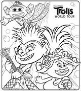 Trolls Barb Poppy Xcolorings sketch template