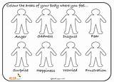 Colour Feelings Emotions Elsa Support Emotion Children Worksheet Body Where Do Emotional Activities Feel Worksheets Kids Different Therapy Resources Draw sketch template