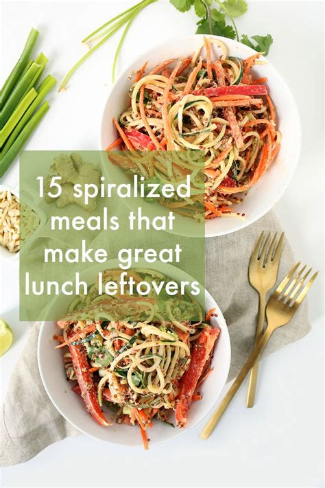 spiralized meals   great lunch leftovers inspiralized