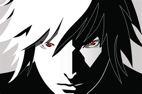 Anime Eyes Red Eyes On Black And White Background Anime