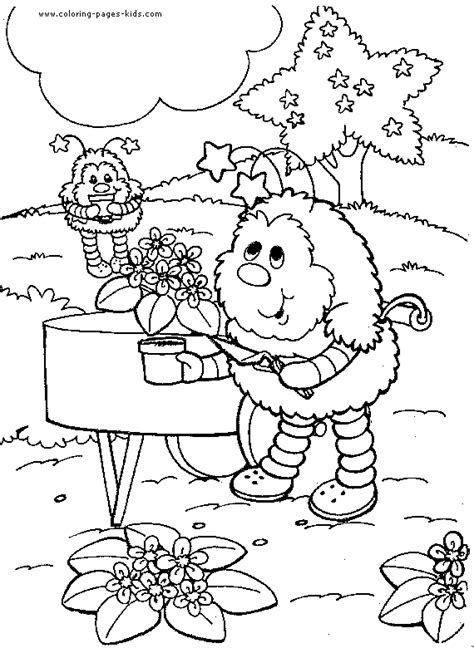 rainbow cartoon coloring page rainbow brite color page cartoon color