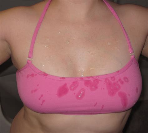 a big sticky load on my pink sports bra porn photo eporner