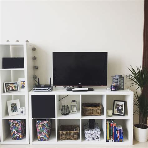 Ikea Kallax Tv Unit Home Designs In 2019 Ikea Living Room Kallax