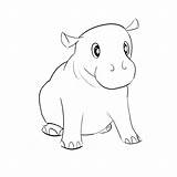 Sketch Hippo Cute Drawing Drawings Easy Inspiration Draw So Sketches Diy Hippos Sketching Hippopotamus Tattoos Wedding Crafts Coloring Pages Visit sketch template