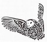 Owl Celtic Barn Owls Minerva Buho Fc08 Fs51 Scherenschnitte sketch template