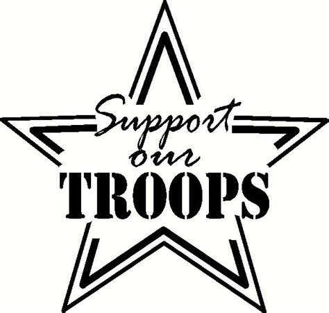 support  troops wall sticker vinyl decal  wall works