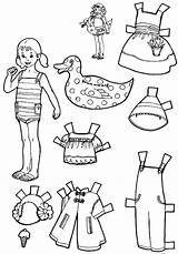 бумажные куклы одеждой sketch template