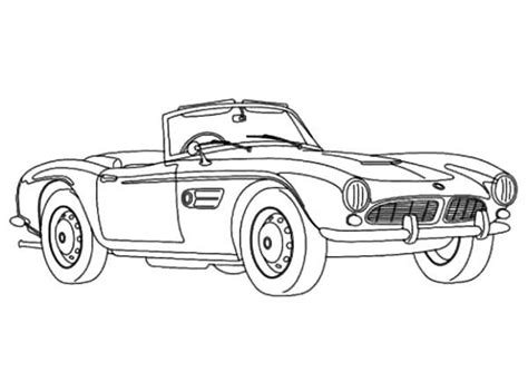 drawing   classic car  black  white