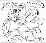 Pilot Clipart Plane Boy Cartoon Flying Happy Vector Visekart Royalty Pilots Illustration Girl 2021 Clipground Collc0161 sketch template