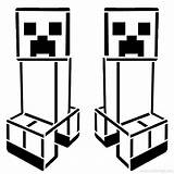 Creeper Xcolorings Creepers sketch template