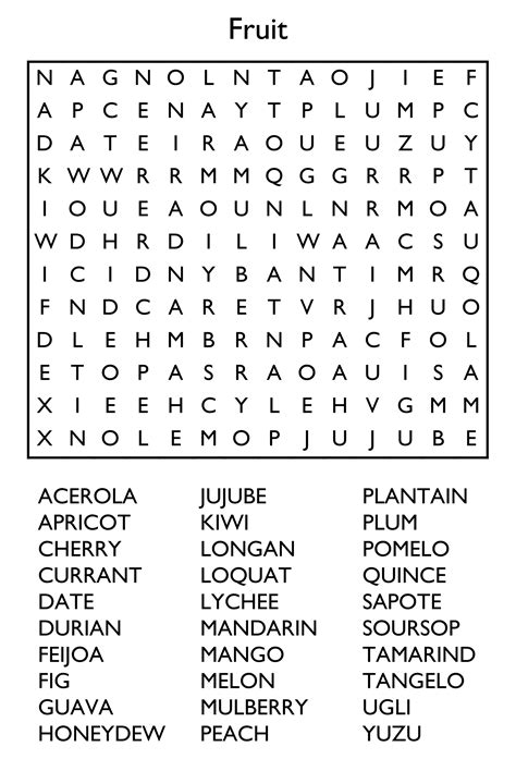 large print  printable word searches