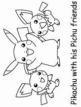Coloring Pikachu Colorare Disegni Malvorlage Bulbasaur Ausmalen sketch template