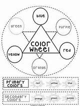 Color Wheel Mixing Worksheets Spanish English Colors sketch template