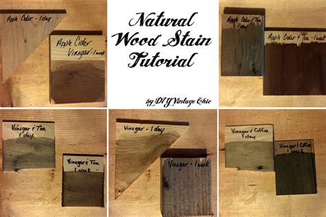diy vintage chic natural wood stain tutorial