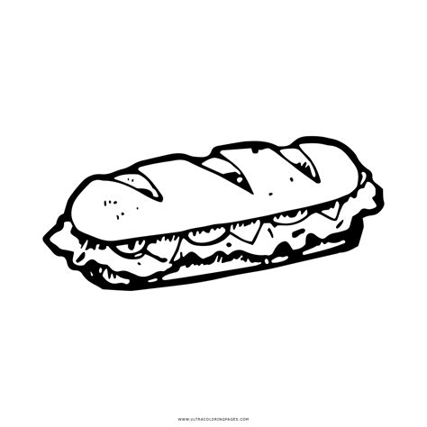 sandwich coloring page  getcoloringscom  printable colorings
