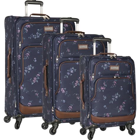chaps chaps  piece expandablelightweight spinner luggage suitcase