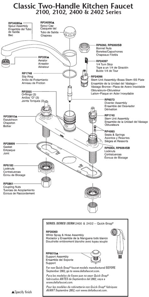handle kitchen faucet diagram wow blog