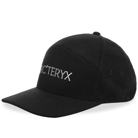 arcteryx  panel wool ball cap black heather