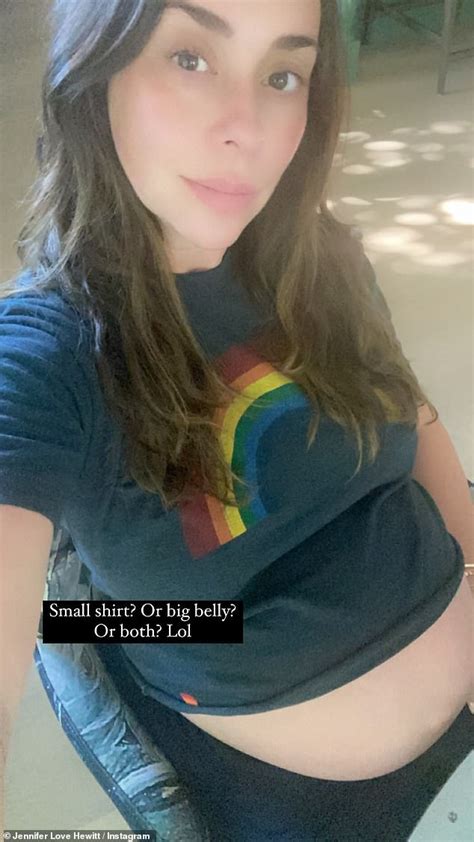 Pregnant Jennifer Love Hewitt Flashes Her Blossoming Bump In A Rainbow