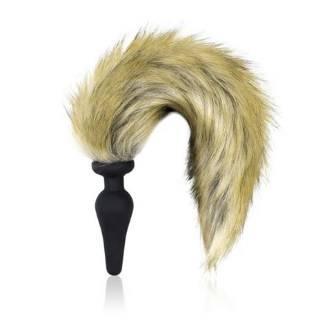 new silicone anal plug sexy feather flirting fox tail anus plug sex