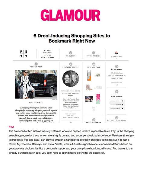 glamour press shopping sites find people glamour