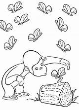 Coloring Curious George Pages Freekidscoloringandcrafts Monkey Sheets sketch template