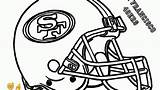 Coloring 49ers Helmet Football Pages Nfl Francisco San Helmets Logo Cowboys Dallas Patriots Print Chiefs Steelers American Team Nebraska Drawing sketch template
