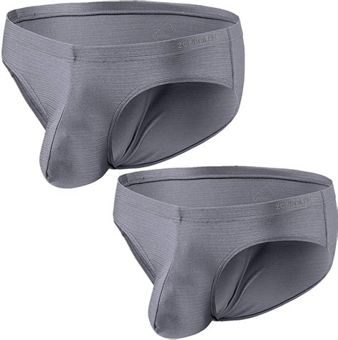 Men S Sexy Underwear Briefs Bulge Enhancing Pouch Silk Stretch Low Rise